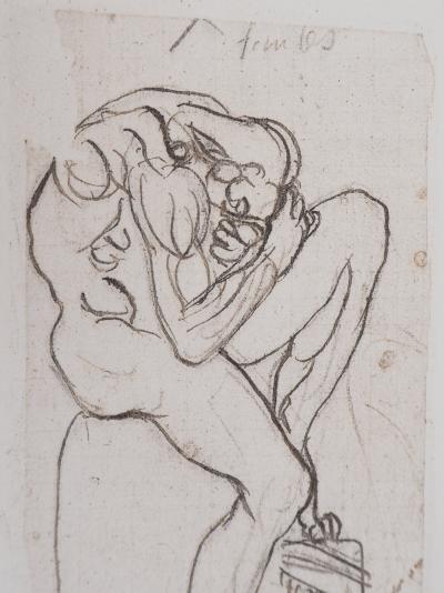 Auguste RODIN : Deux planches, Ombres, Gravure 2