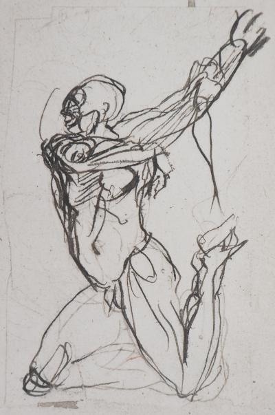 Auguste RODIN : Deux planches, Ombres, Gravure 2