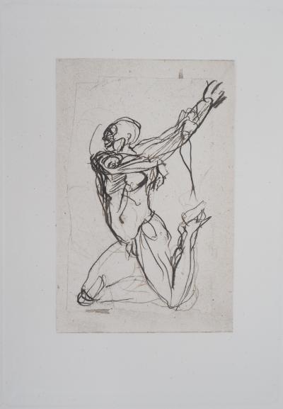 Auguste RODIN : Deux planches, Ombres, Gravure 2