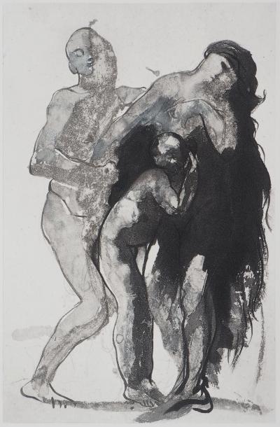Auguste RODIN : Pastorale, Gravure 2