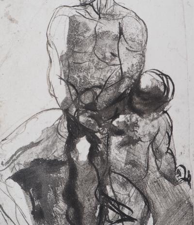 Auguste RODIN, Père et enfant, Gravure 2