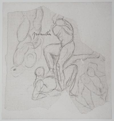 Auguste RODIN : Prométhée, Gravure 2