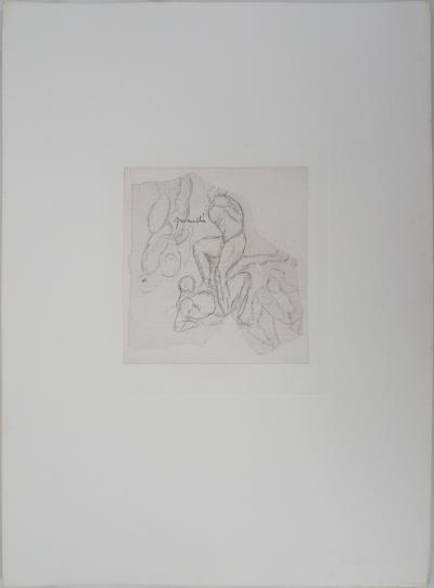 Auguste RODIN : Prométhée, Gravure 2