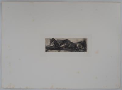 Auguste RODIN : Le repos des amoureux, Gravure 2