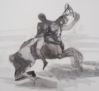 Auguste RODIN : Retour du sabbat, Gravure 2