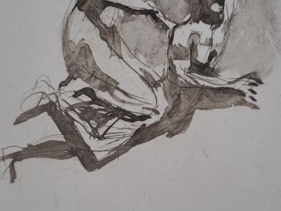 Auguste RODIN : Scène de lutte, Gravure 2