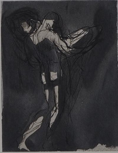 Auguste RODIN : Sujet masculin de dos, Gravure 2