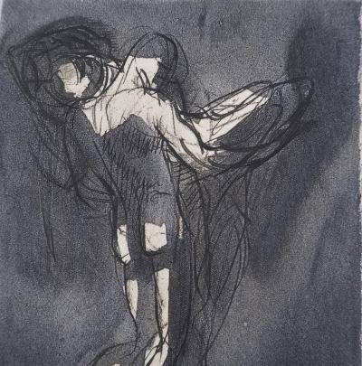 Auguste RODIN : Sujet masculin de dos, Gravure 2