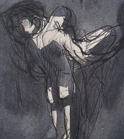 Auguste RODIN : Sujet masculin de dos, Gravure 2