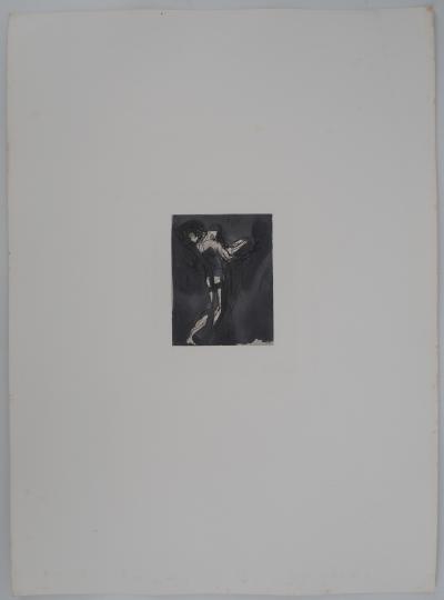 Auguste RODIN : Sujet masculin de dos, Gravure 2