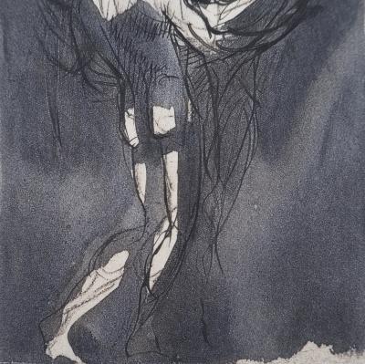 Auguste RODIN : Sujet masculin de dos, Gravure 2