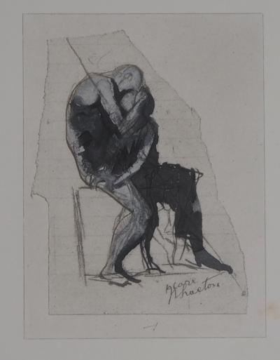 Auguste RODIN : Tendre baiser, Gravure 2