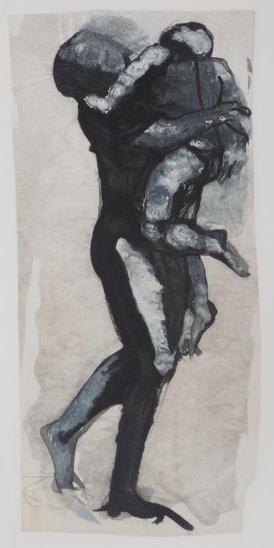 Auguste RODIN : Tendresse maternelle, Gravure 2