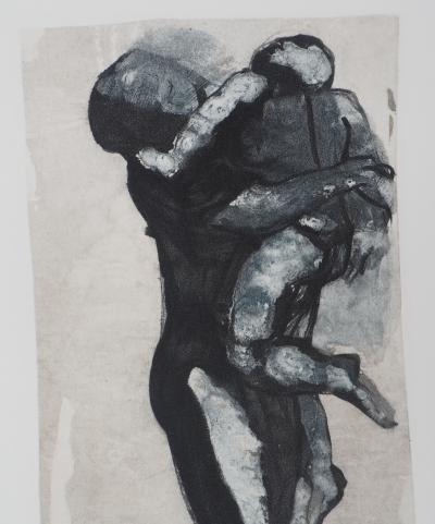 Auguste RODIN : Tendresse maternelle, Gravure 2