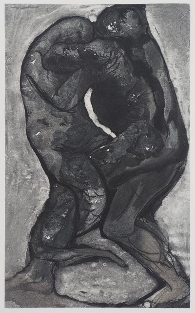 Auguste RODIN : Transmutation de l’homme et du reptile, Gravure 2