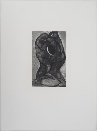 Auguste RODIN : Transmutation de l’homme et du reptile, Gravure 2