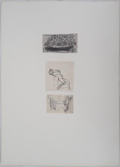 Auguste RODIN : Trois dessins, Gravure 2