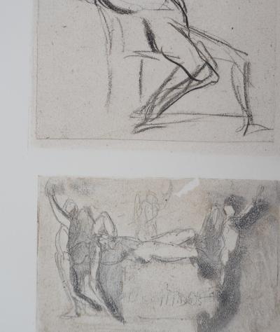 Auguste RODIN : Trois dessins, Gravure 2