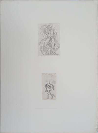 Auguste RODIN : Ugolin et l’Ange, Gravure 2