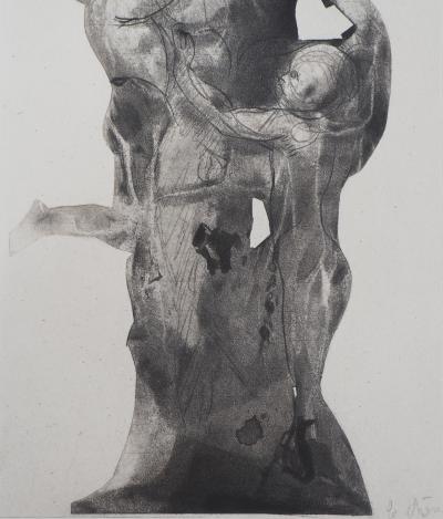 Auguste RODIN : Ugolin emprisonné, Gravure 2