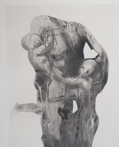 Auguste RODIN : Ugolin emprisonné, Gravure 2
