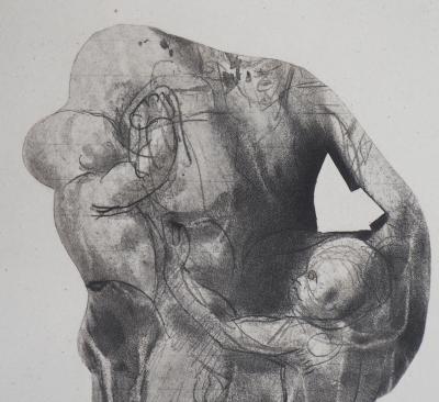 Auguste RODIN : Ugolin emprisonné, Gravure 2