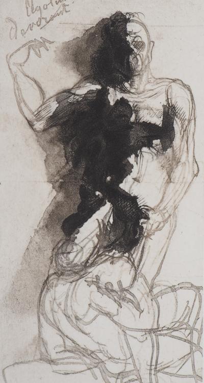 Auguste RODIN : Ugolin raconte au Dante, Gravure 2