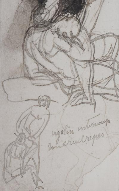 Auguste RODIN : Ugolin raconte au Dante, Gravure 2