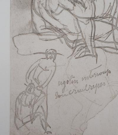 Auguste RODIN : Ugolin raconte au Dante, Gravure 2