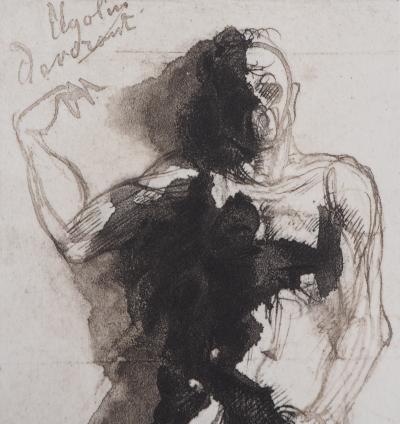 Auguste RODIN : Ugolin raconte au Dante, Gravure 2