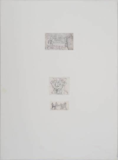 Auguste RODIN : Vénus, étude de vase et bas, relief, Gravure 2