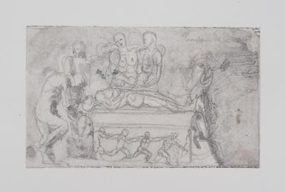 Auguste RODIN : Vénus, étude de vase et bas, relief, Gravure 2