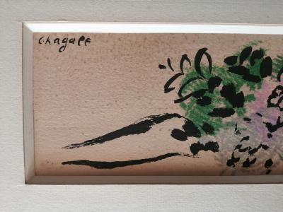 Marc CHAGALL, Nu aux fleurs, lithographie, 1952 2