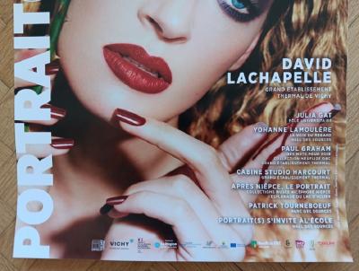 David LaChapelle x Uma Thurman - Affiche originale d’exposition (signé par l’artiste) - Vichy - 2026 2