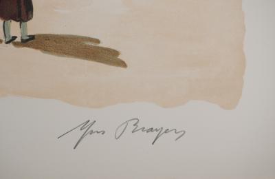 Yves BRAYER : La Place Rouge à Moscou, Lithographie originale signée 2