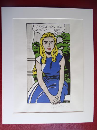 Roy Lichtenstein (d’après) - Fille, lithographie de 1987 2