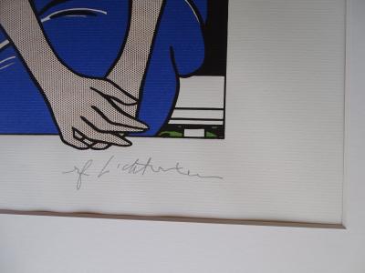 Roy Lichtenstein (d’après) - Fille, lithographie de 1987 2