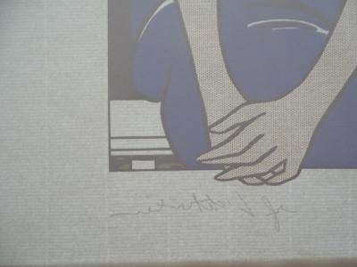 Roy Lichtenstein (d’après) - Fille, lithographie de 1987 2