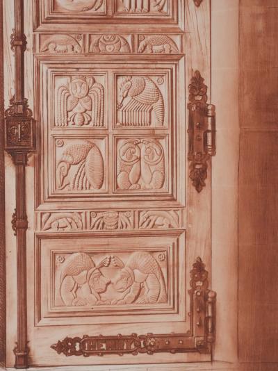Henry CLEWS : Les portes monumentales II (sépia), Gravure 2
