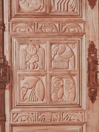 Henry CLEWS : Les portes monumentales II (sépia), Gravure 2