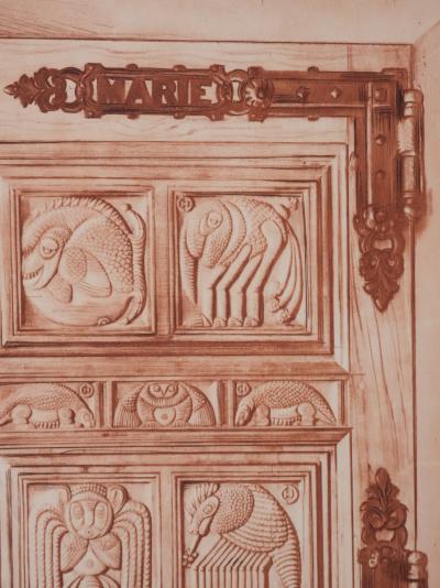 Henry CLEWS : Les portes monumentales II (sépia), Gravure 2