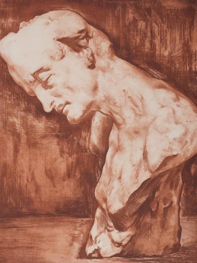 Henry CLEWS : Edgar Allan Poe (sépia), Gravure 2