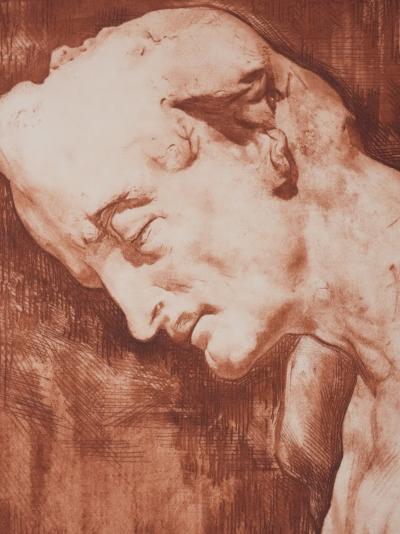 Henry CLEWS : Edgar Allan Poe (sépia), Gravure 2