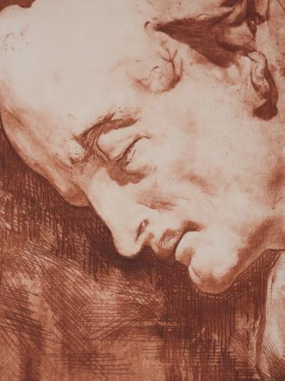 Henry CLEWS : Edgar Allan Poe (sépia), Gravure 2