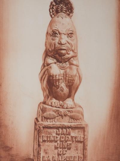 Henry CLEWS : Jan, Roi des Djinns (sépia), Gravure 2