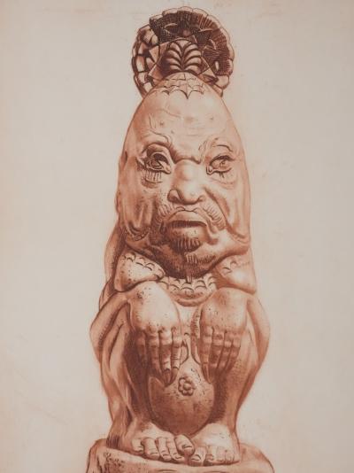 Henry CLEWS : Jan, Roi des Djinns (sépia), Gravure 2