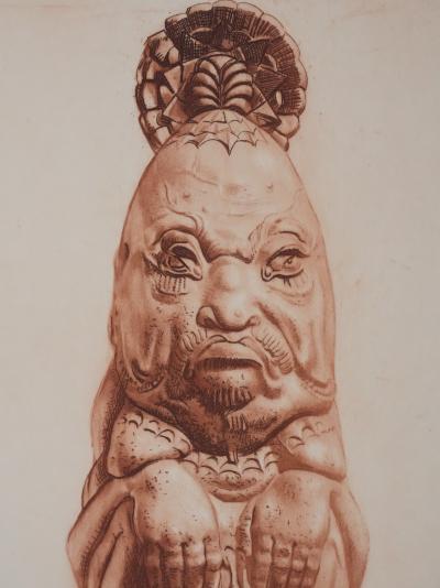 Henry CLEWS : Jan, Roi des Djinns (sépia), Gravure 2
