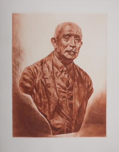 Henry CLEWS : Le maire de Mandelieu (sépia), Gravure 2
