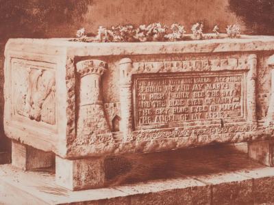 Henry CLEWS : Bain romain Marie (sépia), Gravure 2