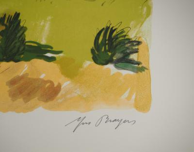 Yves BRAYER : Eglise orthodoxe en Russie, Lithographie originale signée 2